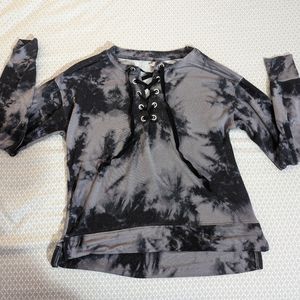 Y2K tie-dye long sleeve shirt